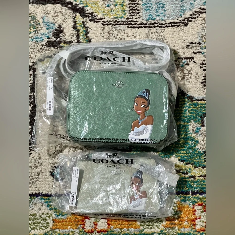 Coach Disney’s Princess Tiana Crossbody Bag and Wallet with Princess Design - Picture 2 of 2
